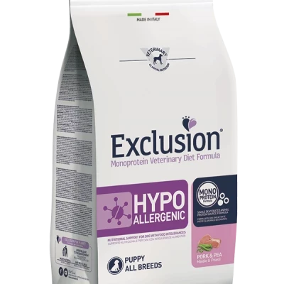 EXCLUSION HYPOALLERGENIC ALL BREEDS PUPPY PORK&PEA 12KG