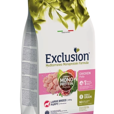 EXCLUSION MEDITERRANEO ADULT CHICKEN LARGE BREED 12KG