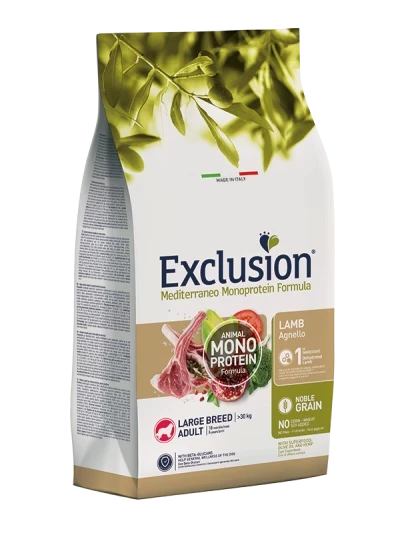EXCLUSION MEDITERRANEO ADULT LAMB LARGE BREED 12KG