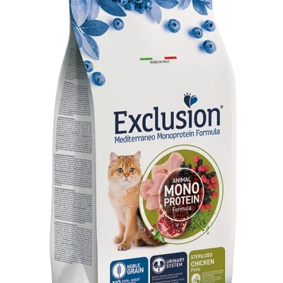 EXCLUSION MEDITERRANEO GATTI STERILIZZATI CHICKEN 1,5KG