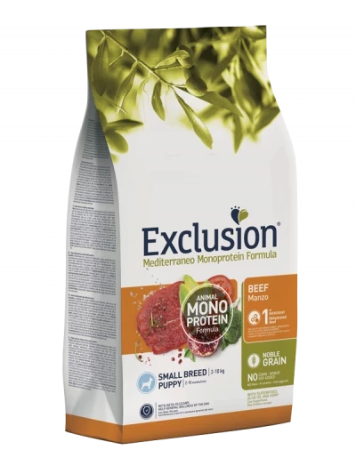 EXCLUSION MEDITERRANEO PUPPY BEEF SMALL BREED 2KG