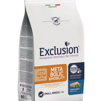 EXCLUSION METABOLIC&MOBILITY SMALL BREED ADULT PORK&FIBRES 2KG